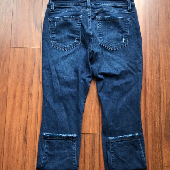 🖤🖤Ann Taylor Loft Modern Skinny Ankle Distressed Denim Jeans🖤🖤 - Picture 2 of 11